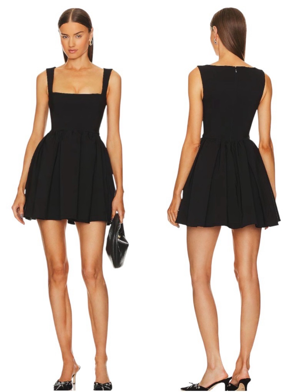 LPA Black Giovanna Mini Dress in Black